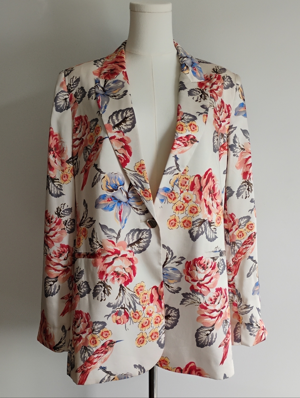 Philosophy Women's Floral Blazer Jacket L
